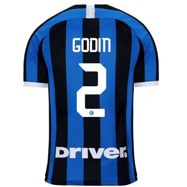 Camiseta Inter De Milán NO.2 Godin Replica Primera Ropa 2019/20 Azul